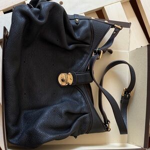 Louis Vuitton Black Leather Crossbody Bag